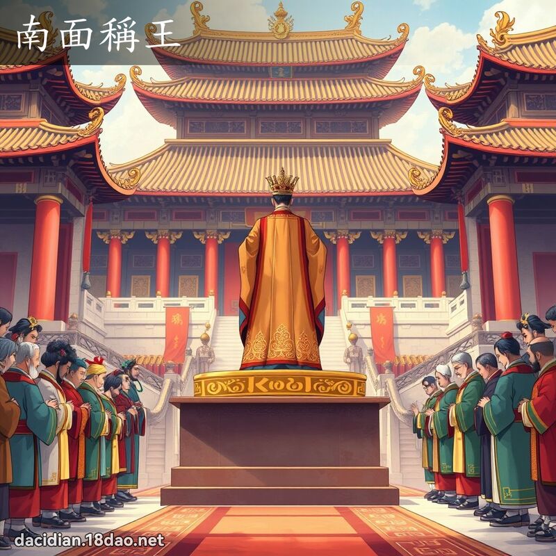 南面稱王 - 國語大辭典配圖