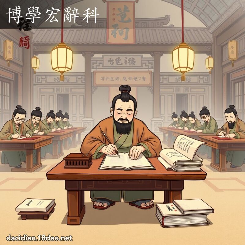 博学宏辞科 - 国语大辞典配图