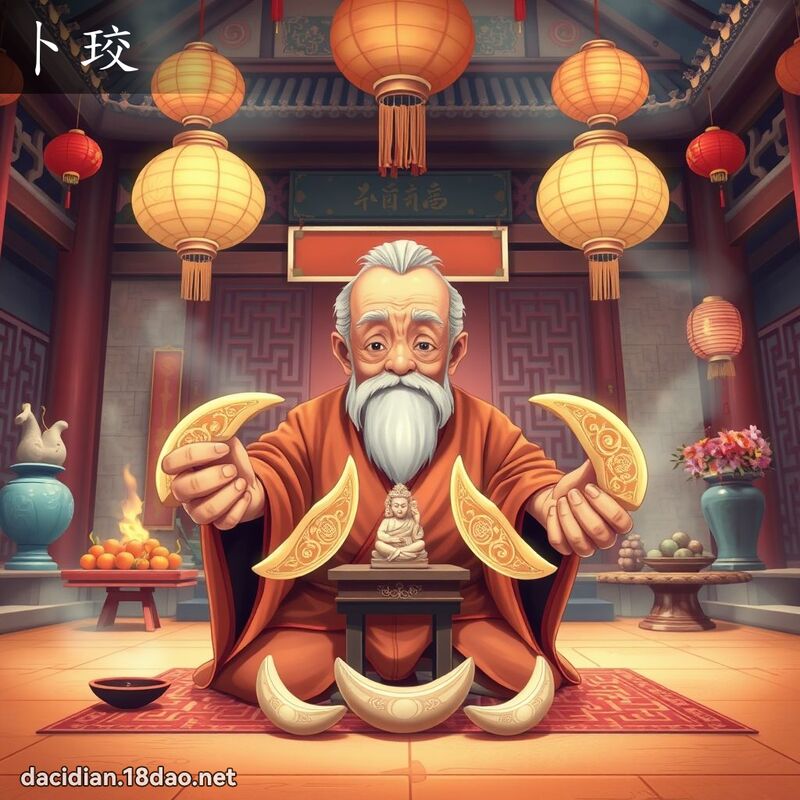 卜珓 - 國語大辭典配圖