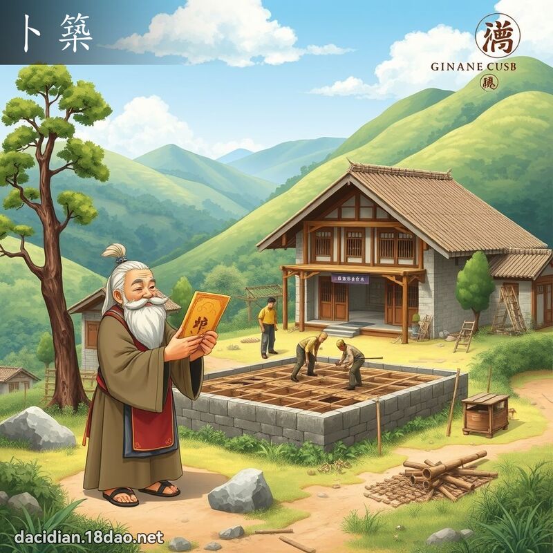卜筑 - 国语大辞典配图
