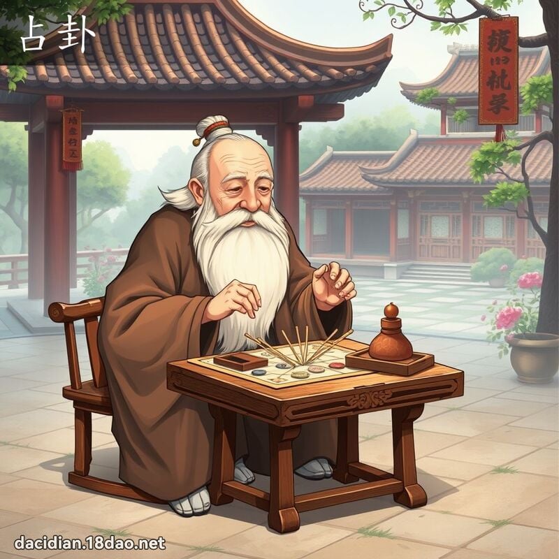 占卦 - 國語大辭典配圖