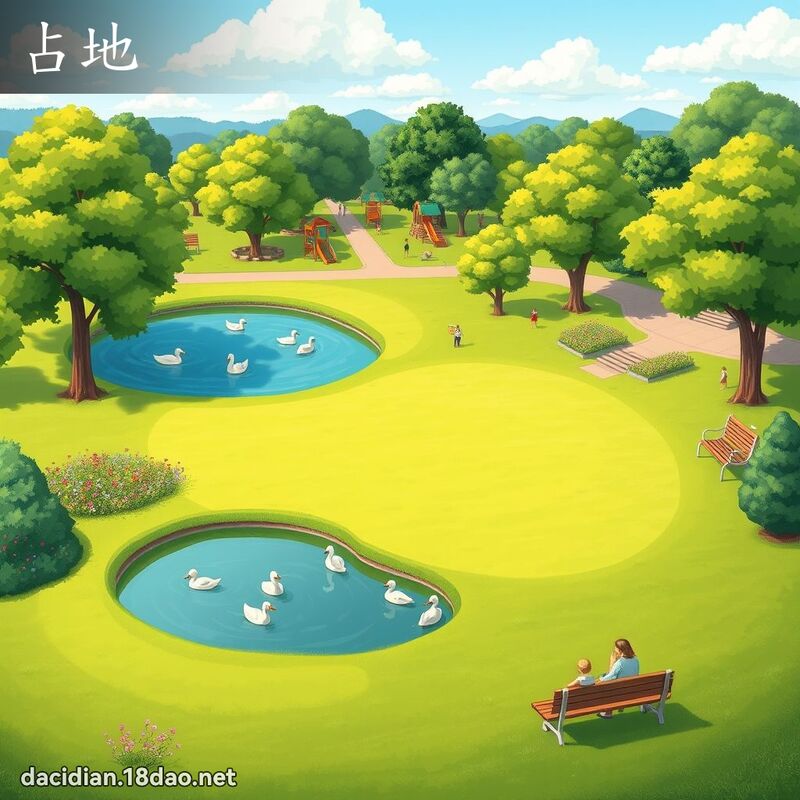 占地 - 国语大辞典配图