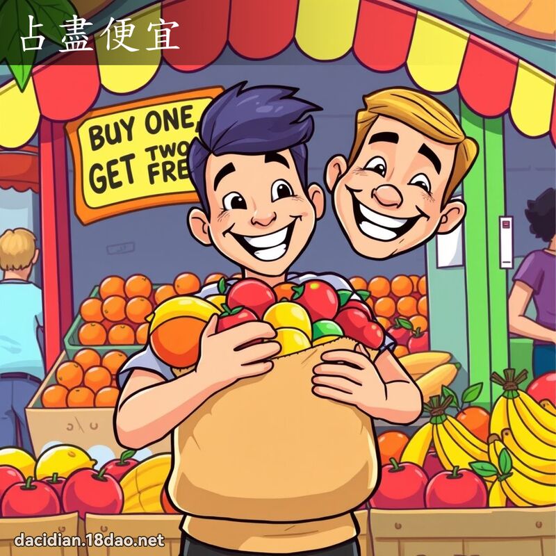占盡便宜 - 國語大辭典配圖