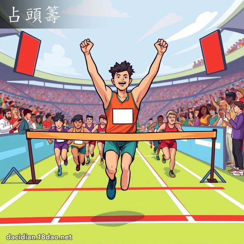 占头筹 - 国语大辞典配图