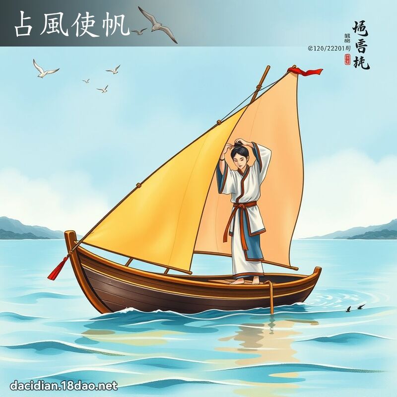 占風使帆 - 國語大辭典配圖
