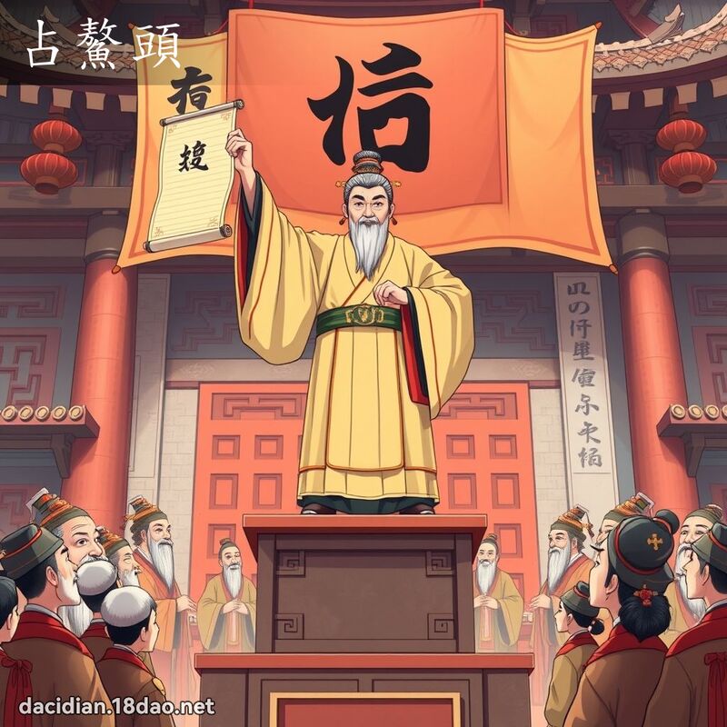 占鰲头 - 国语大辞典配图