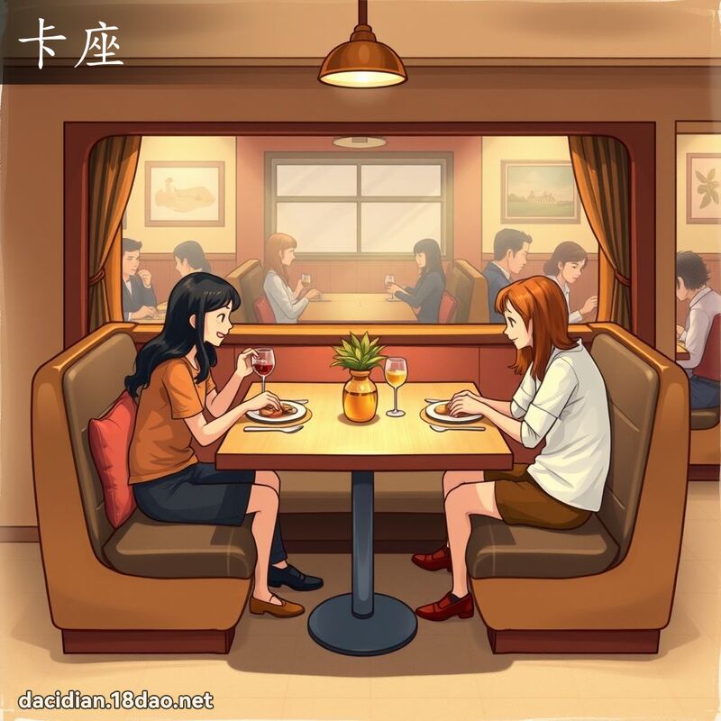 卡座 - 国语大辞典配图
