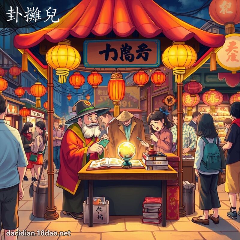 卦摊儿 - 国语大辞典配图