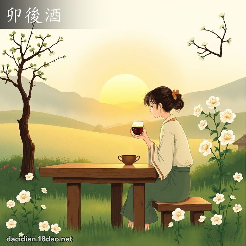 卯後酒 - 國語大辭典配圖