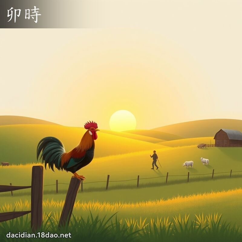 卯時 - 國語大辭典配圖
