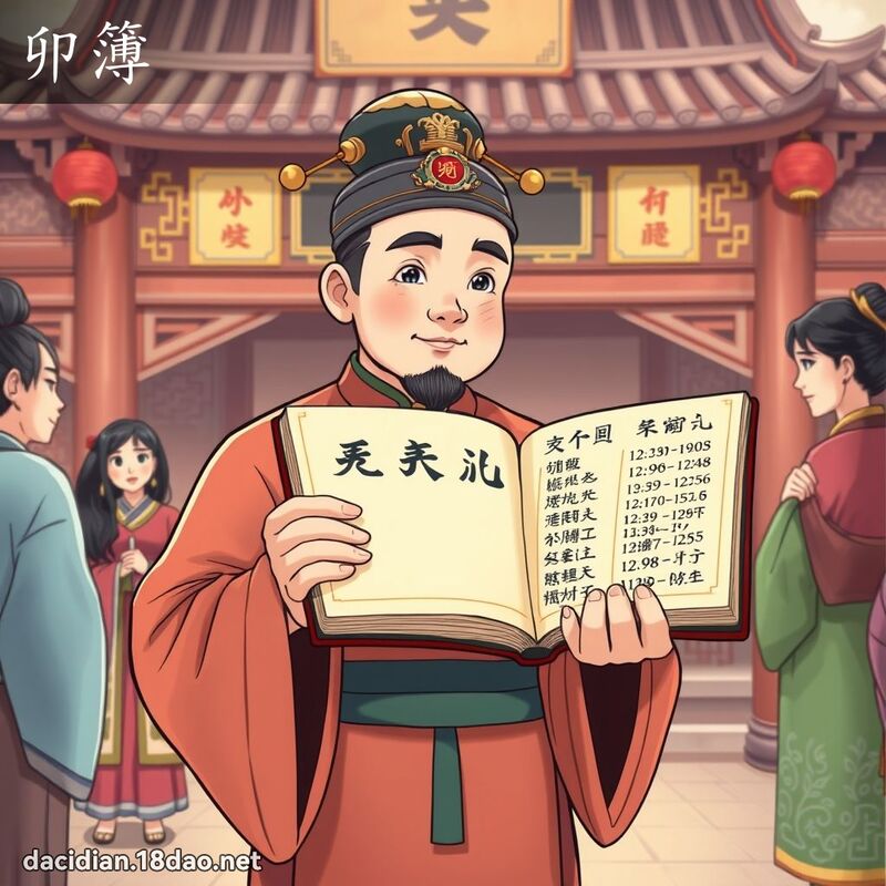 卯簿 - 國語大辭典配圖