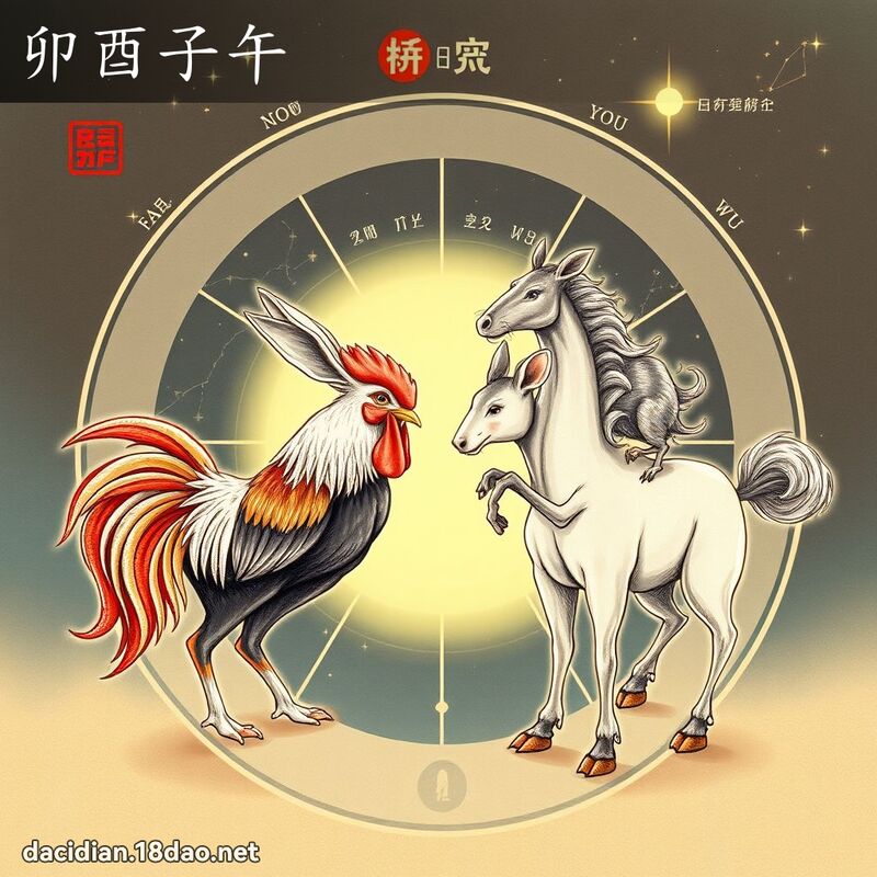 卯酉子午 - 國語大辭典配圖