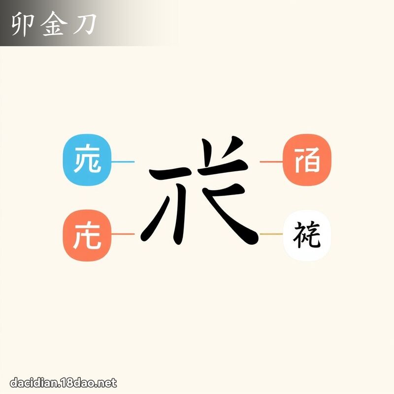 卯金刀 - 国语大辞典配图