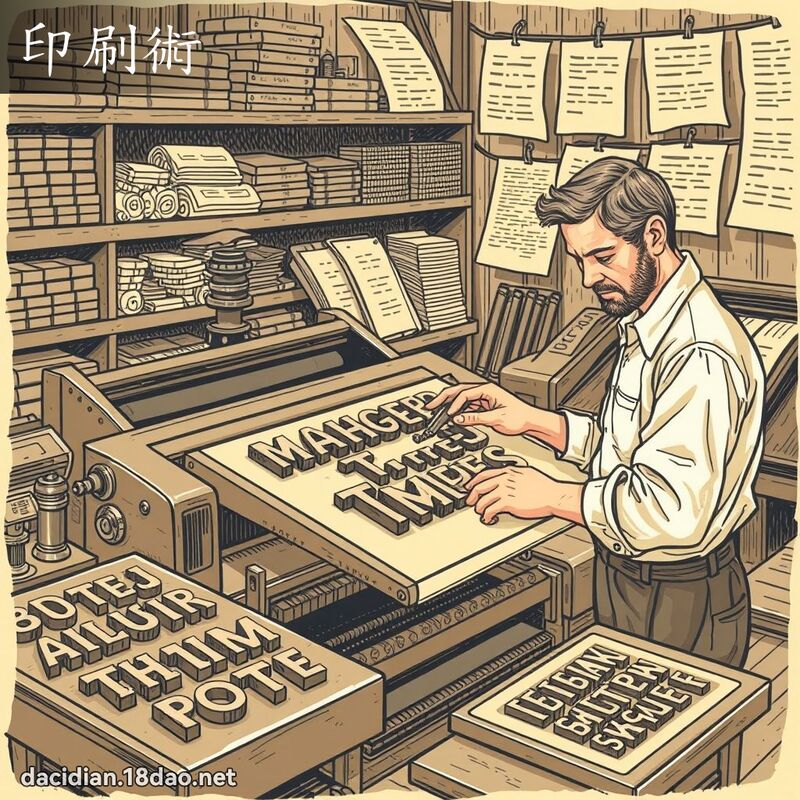 印刷術 - 國語大辭典配圖