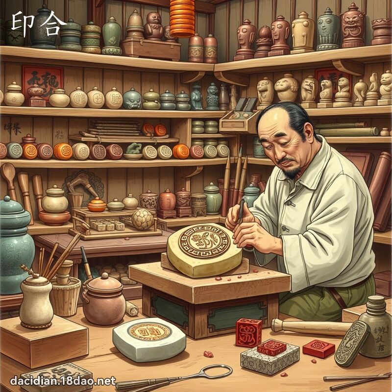 印合 - 国语大辞典配图