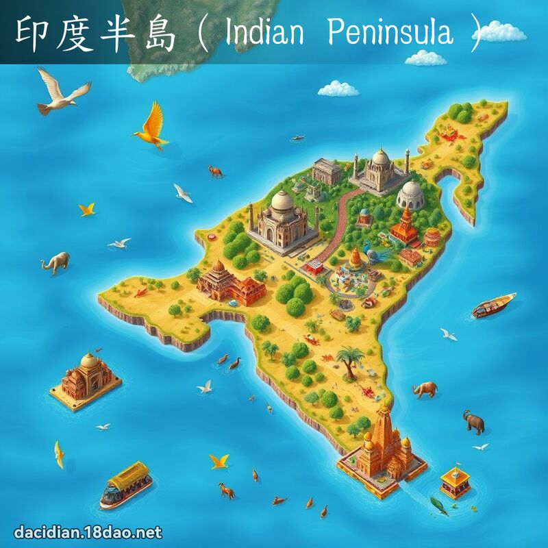 印度半島（Indian Peninsula） - 國語大辭典配圖