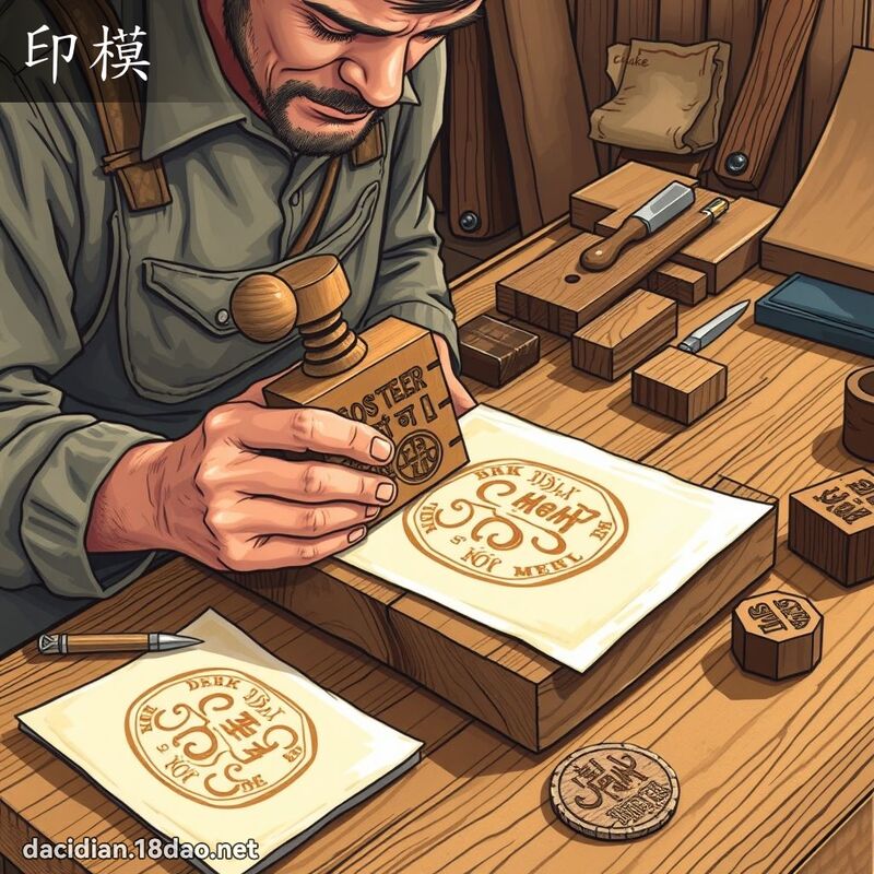 印模 - 国语大辞典配图