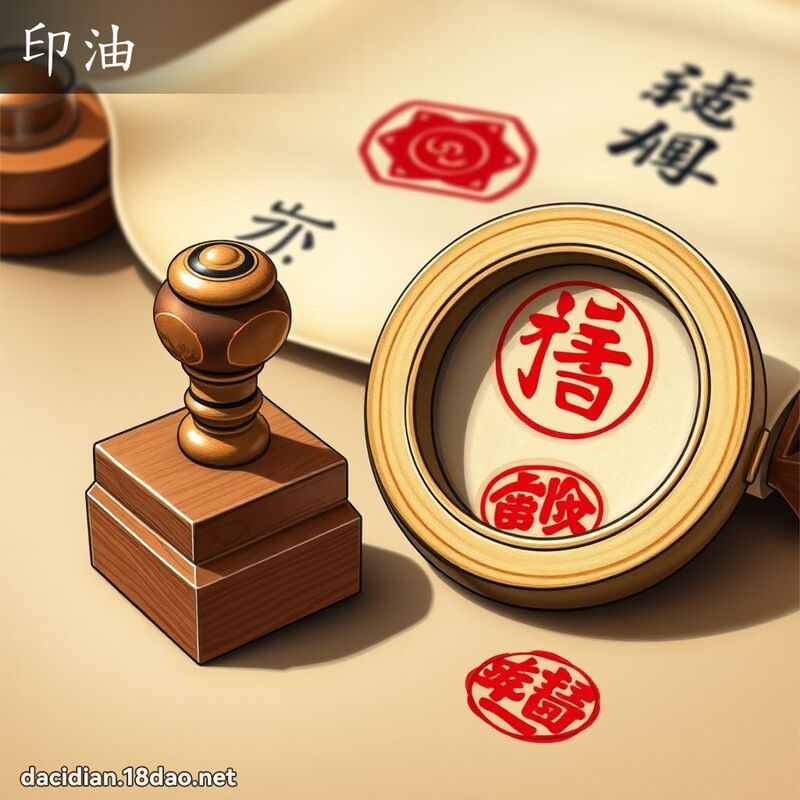 印油 - 國語大辭典配圖