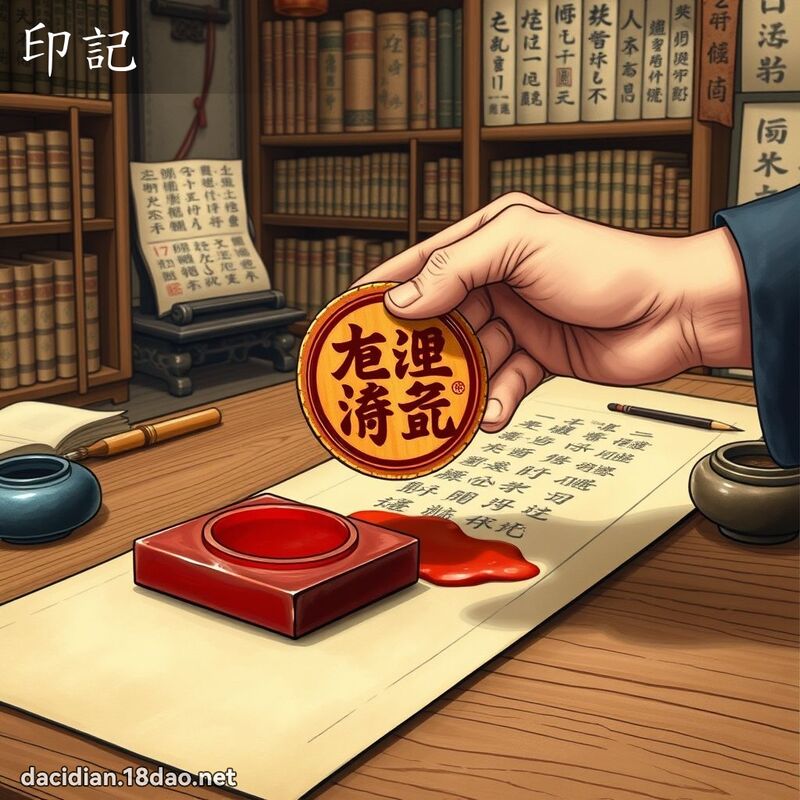 印記 - 國語大辭典配圖