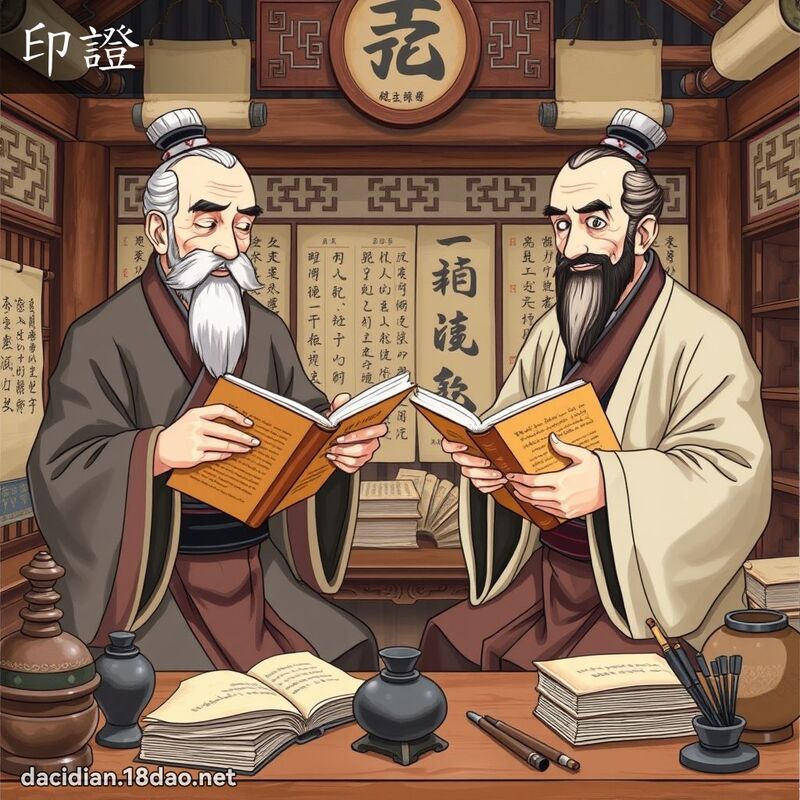 印证 - 国语大辞典配图