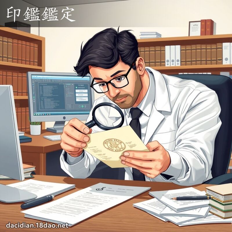 印鑑鑑定 - 國語大辭典配圖