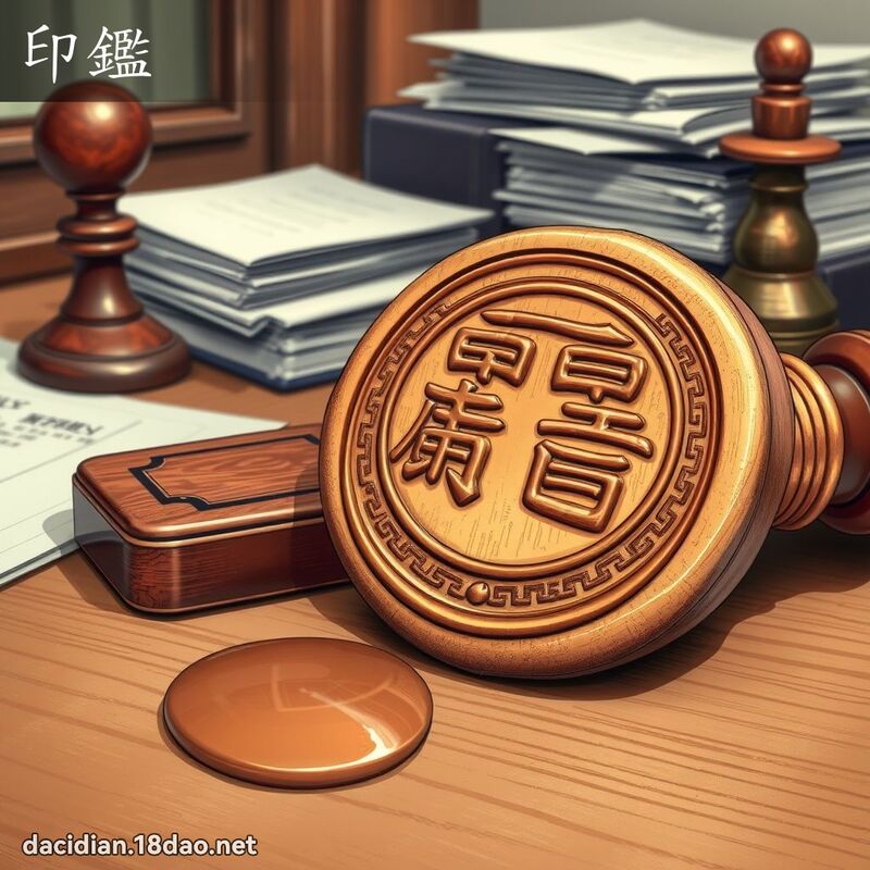 印鑑 - 國語大辭典配圖
