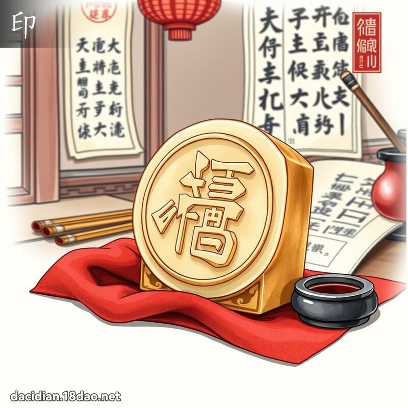 印 - 国语大辞典配图