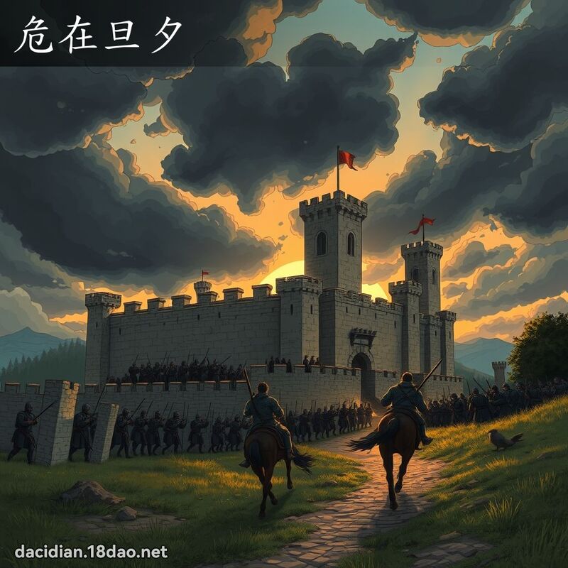 危在旦夕 - 国语大辞典配图