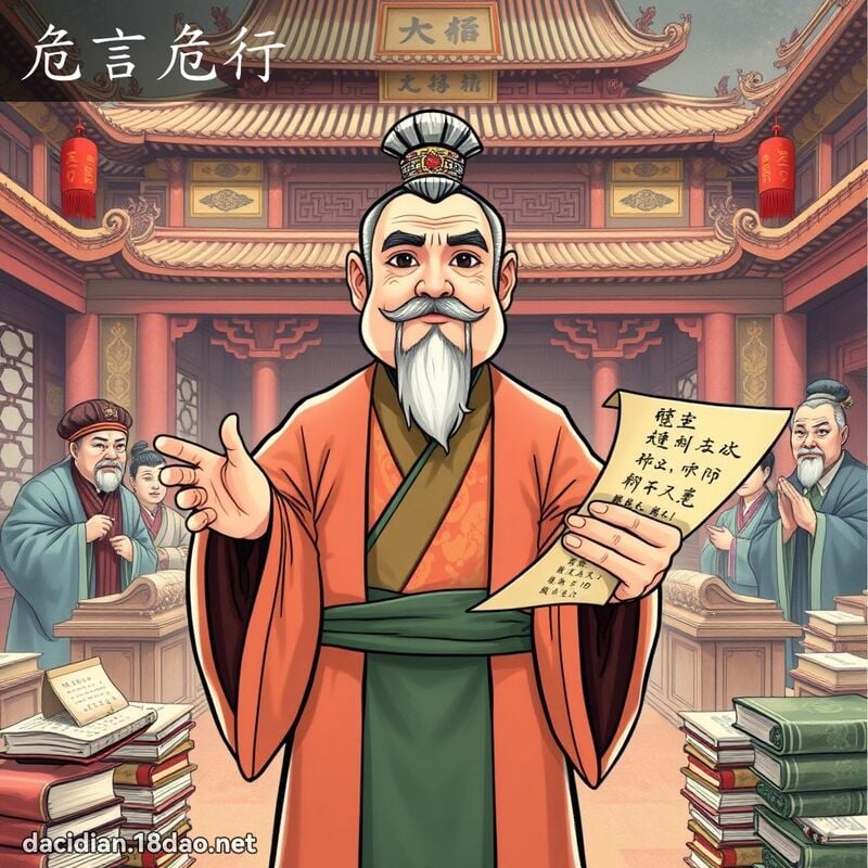 危言危行 - 國語大辭典配圖