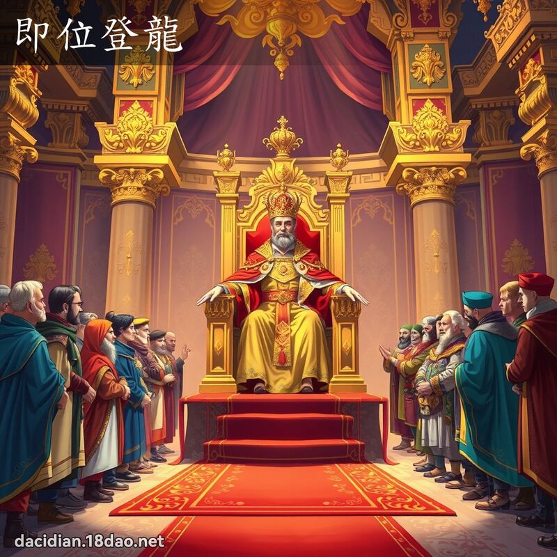 即位登龍 - 國語大辭典配圖