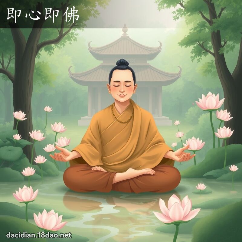 即心即佛 - 國語大辭典配圖