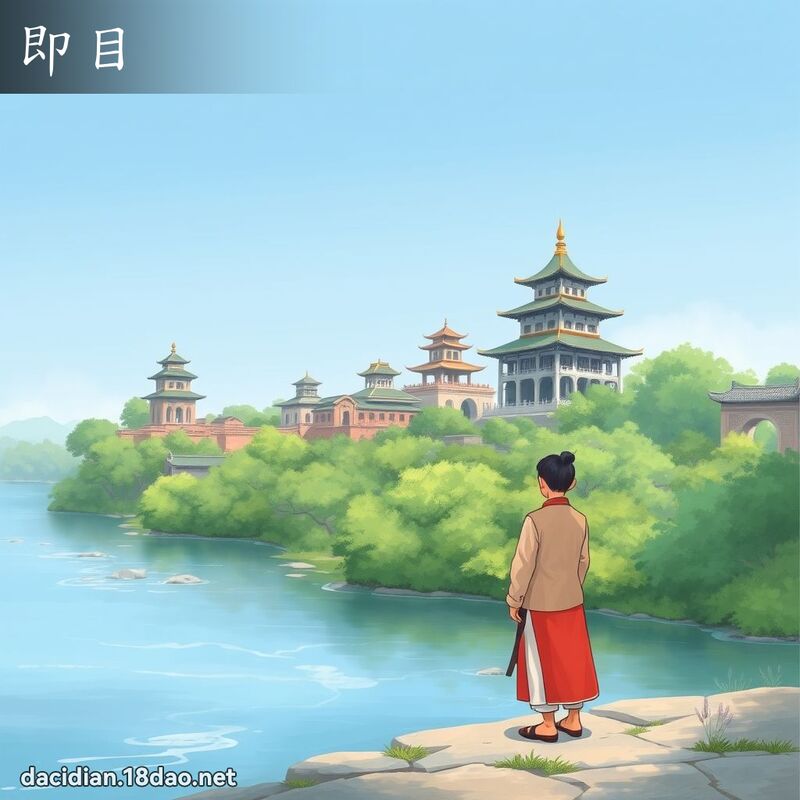 即目 - 國語大辭典配圖