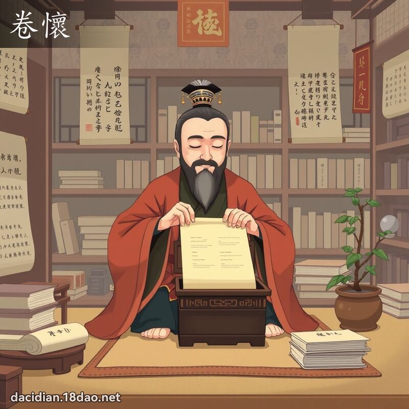 卷懷 - 國語大辭典配圖