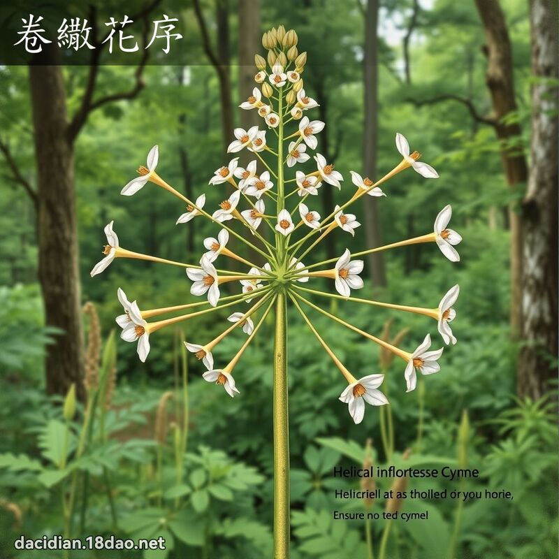 卷繖花序 - 國語大辭典配圖