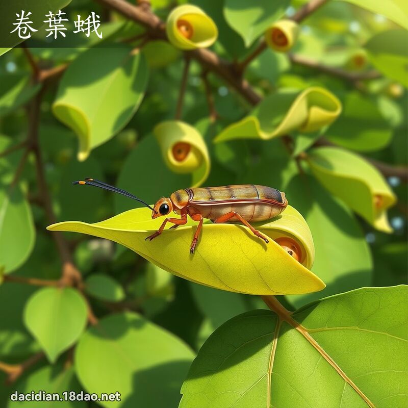 卷葉蛾 - 國語大辭典配圖
