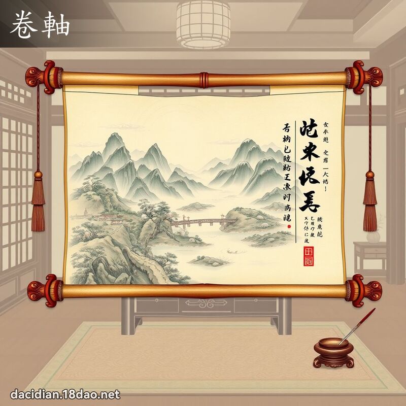 卷軸 - 國語大辭典配圖