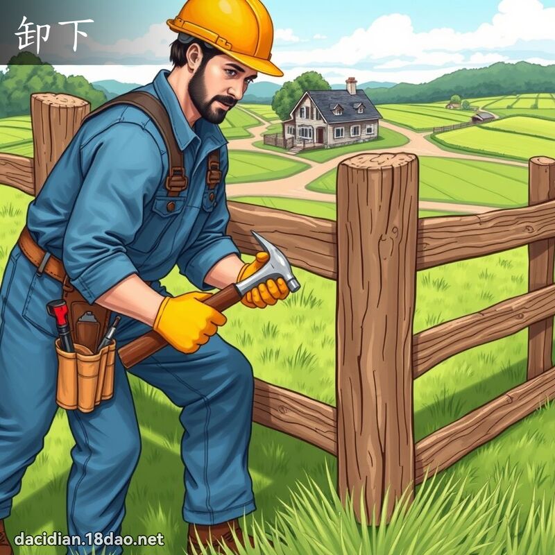 卸下 - 国语大辞典配图