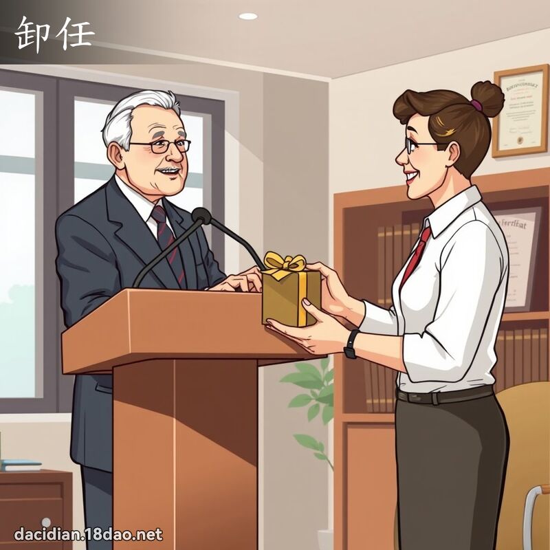 卸任 - 國語大辭典配圖