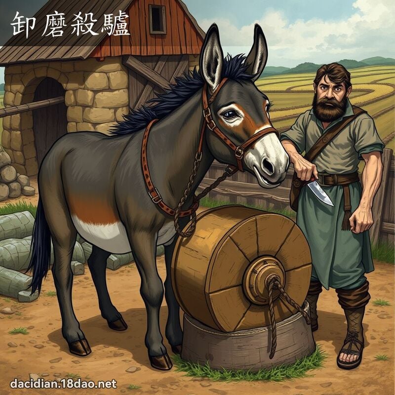 卸磨殺驢 - 國語大辭典配圖