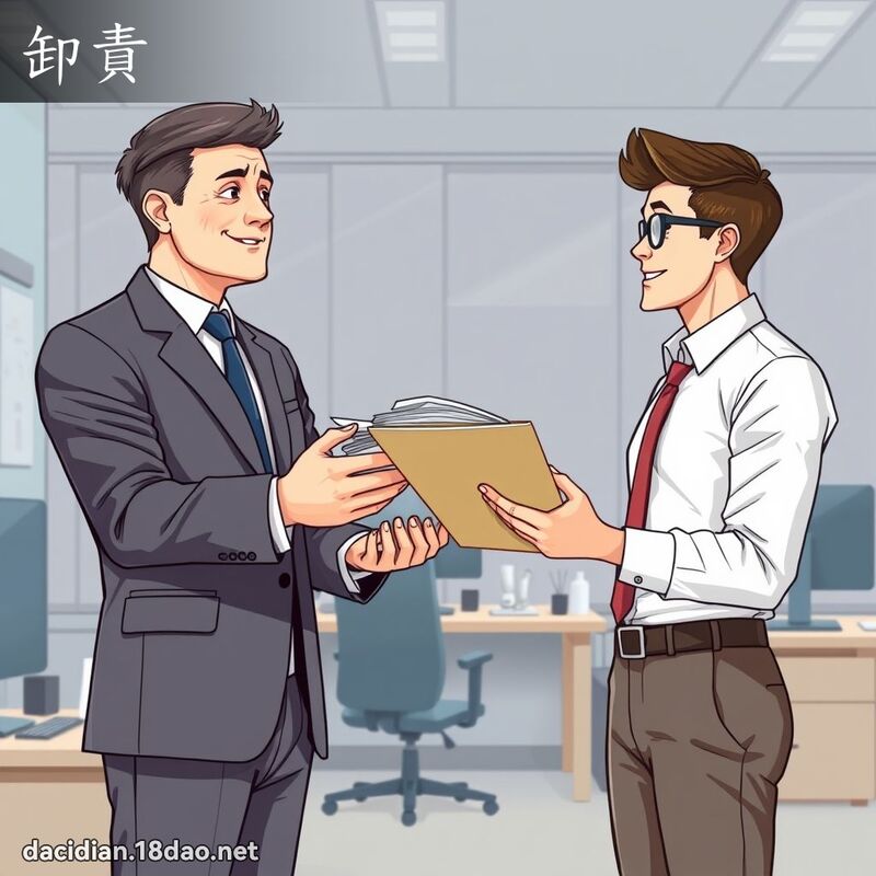 卸责 - 国语大辞典配图