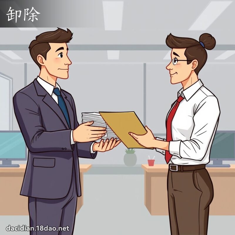 卸除 - 国语大辞典配图