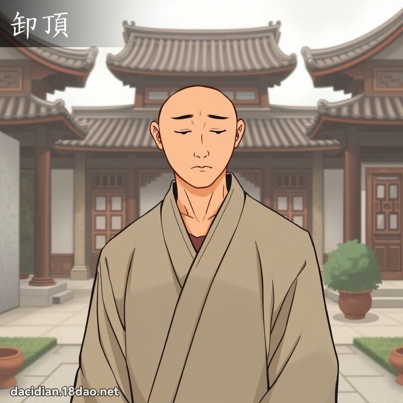 卸顶 - 国语大辞典配图
