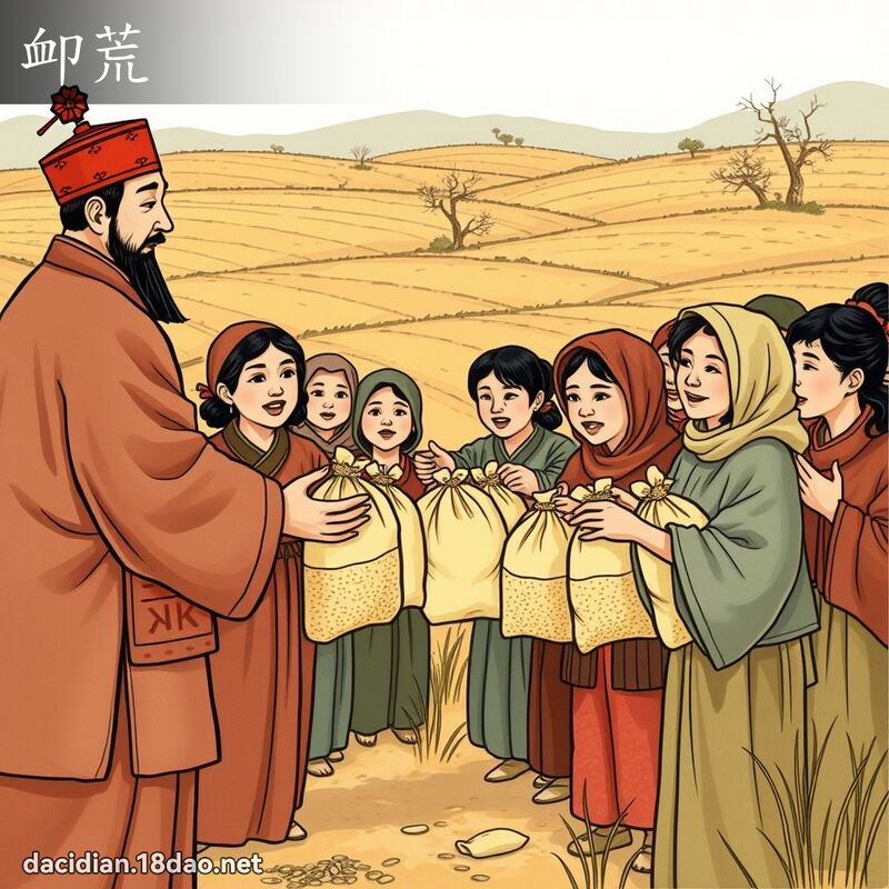 卹荒 - 國語大辭典配圖