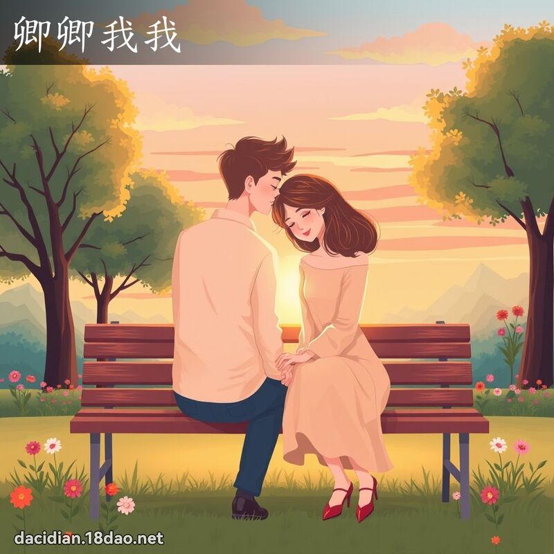 卿卿我我 - 國語大辭典配圖