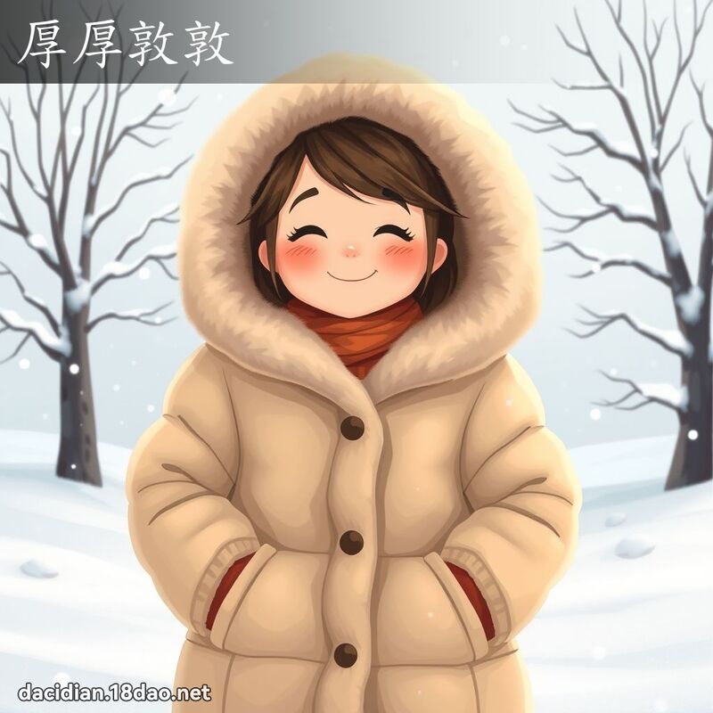 厚厚敦敦 - 國語大辭典配圖