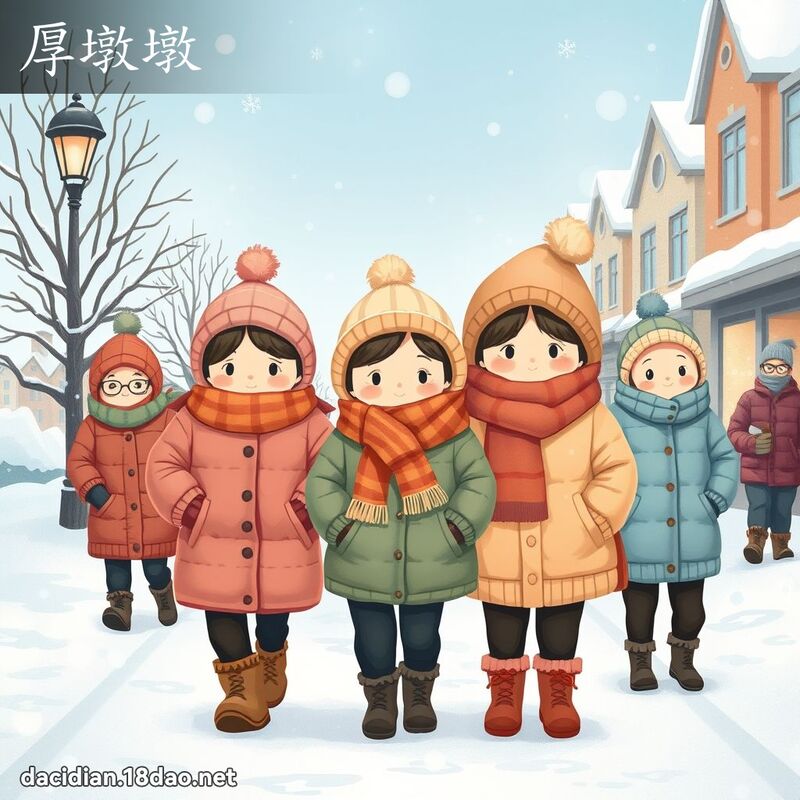 厚墩墩 - 国语大辞典配图