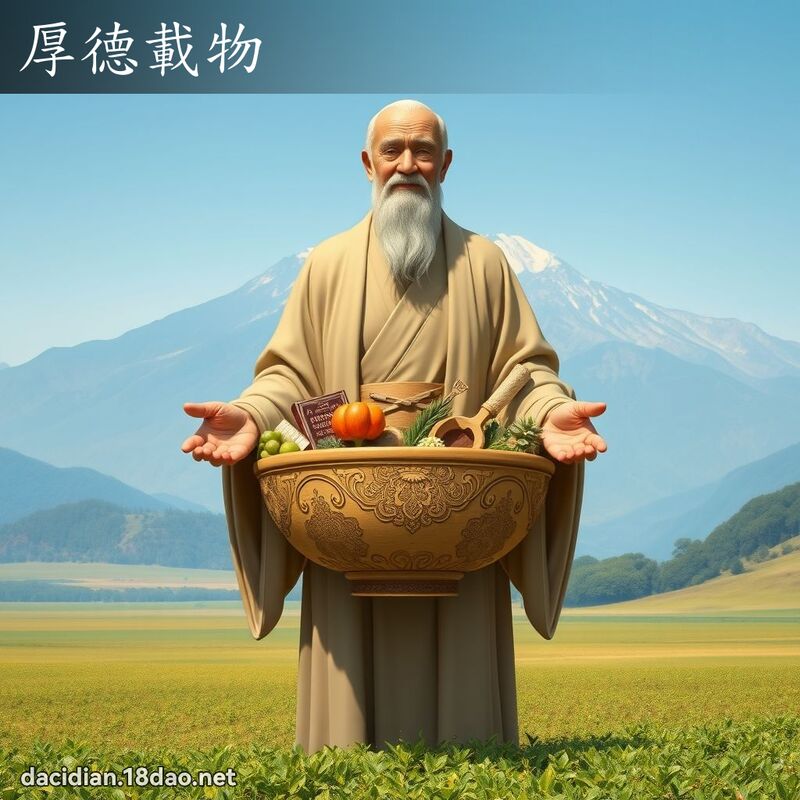 厚德載物 - 國語大辭典配圖