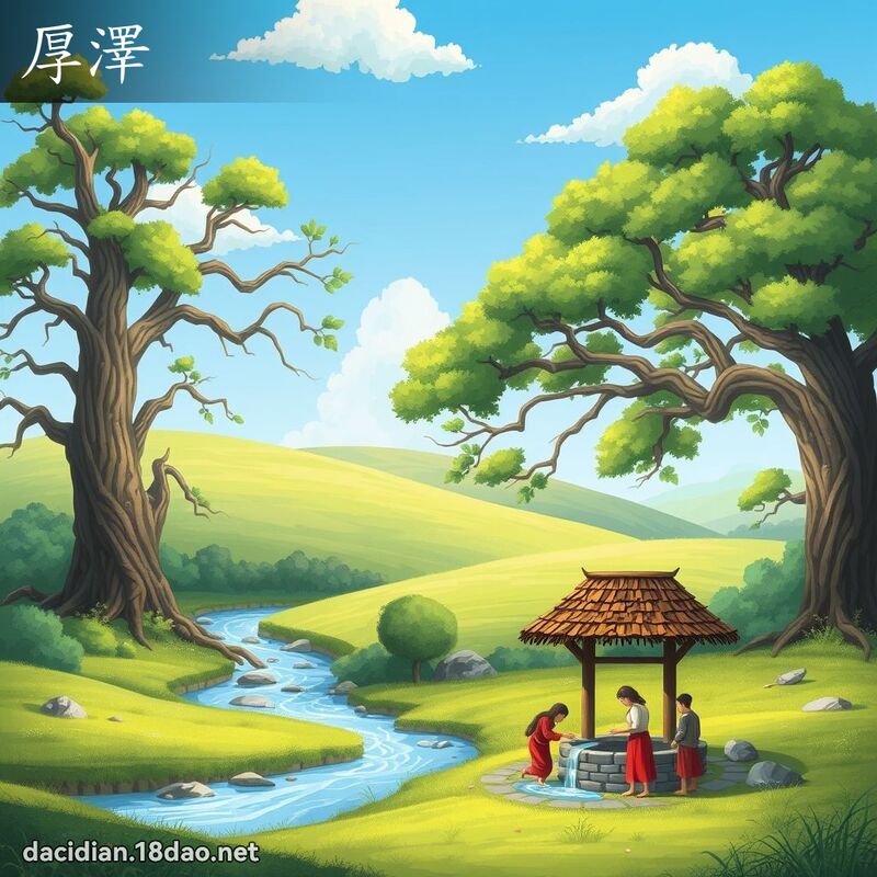 厚澤 - 國語大辭典配圖