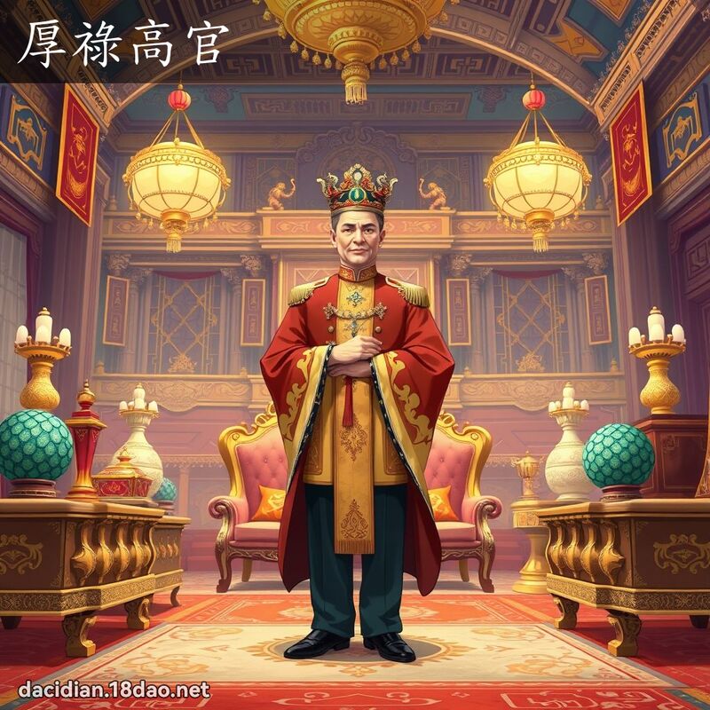 厚祿高官 - 國語大辭典配圖