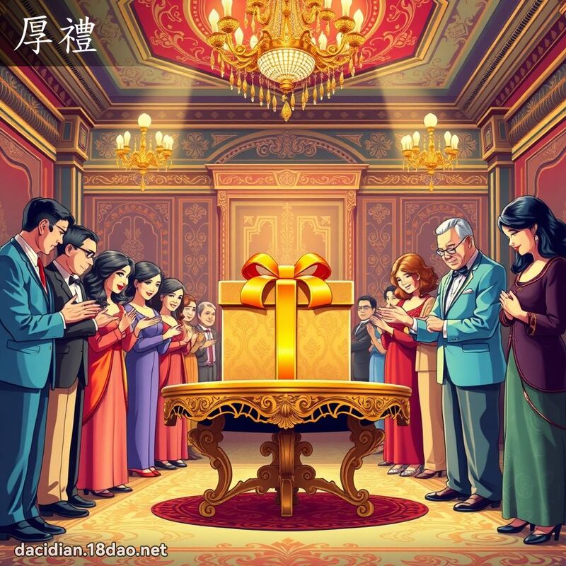 厚禮 - 國語大辭典配圖